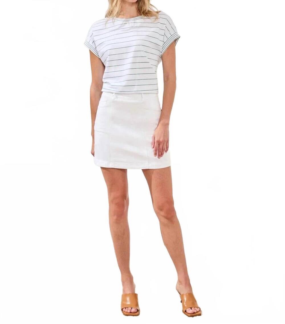 NEW TRIBAL pull on skort with pockets in white